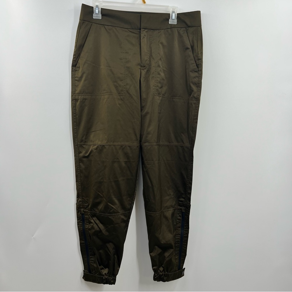 Athleta Radiant Jogger Pants Womens 8 Olive Green Tech Travel Hiking